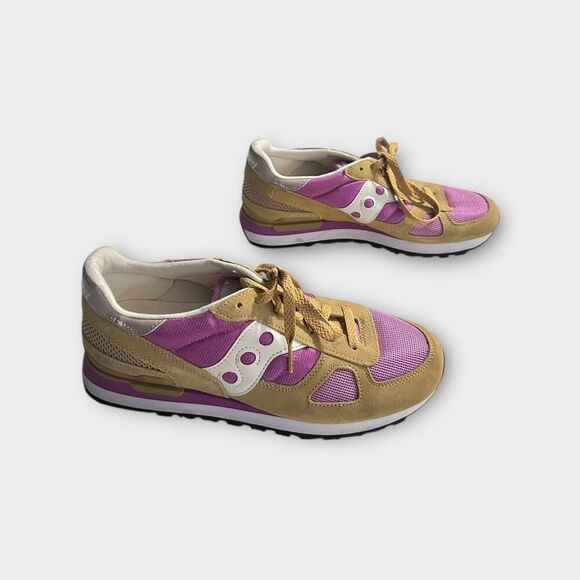 Saucony Shadow Original Sneakers Women's 11 Beige Pink New Collection - Picture 5 of 13